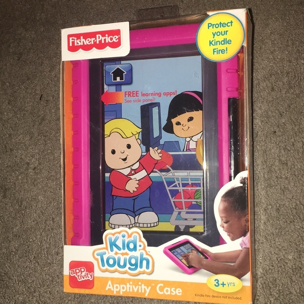 NIOB Fisher Price Pink Apptivity Case Kindle Fire - Picture 1 of 2